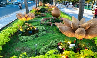 Đường hoa dài 2 cây số ven biển Đà Nẵng