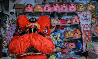 Nghề làm đầu lân dịp Tết Trung thu