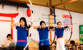 Vừa uống cà phê vừa bắn cung ở Đà Nẵng