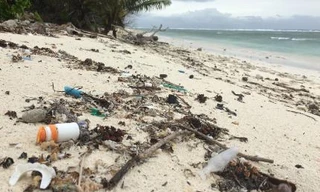 Mảnh rác thải nhựa tại đảo Cocos, nằm ở ngoài khơi xa Australia