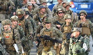 Binh sĩ liên quân Mỹ - Hàn tham gia diễn tập quân sự