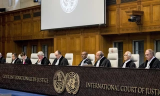 Tòa án Công lý quốc tế có trụ sở tại The Hague, Hà Lan. (Nguồn: AP).