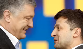Sau khi giành chiến thắng trước đương kim Tổng thống Petro Poroshenko trong cuộc bầu cử, Tổng thống đắc cử Volodymyr Zelensky