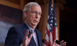 Lãnh đạo phe đa số của đảng Cộng hòa tại Thượng viện Mỹ, ông Mitch McConnell. Ảnh: ABC.