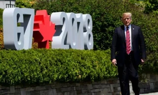 Tổng thống Mỹ Trump tại Canada. (Nguồn: cbc.ca)