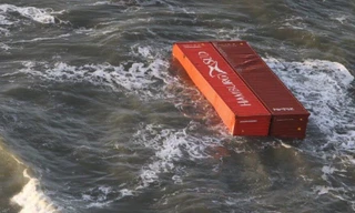 Các container trôi nổi ngoài khơi Biển Bắc, ở cả vùng biển Đức và Hà Lan