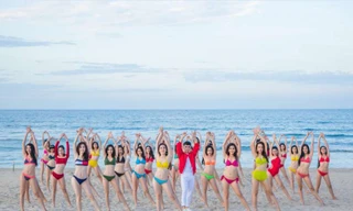 Thí sinh Hoa hậu nóng bỏng trong MV 'Thiên đường là em'