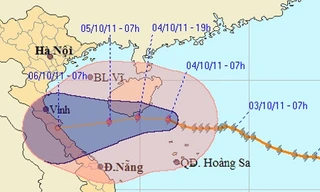 Bão số 6 suy yếu còn cấp 8