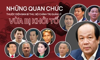 Những quan chức thuộc diện Ban Bí thư, Bộ Chính trị quản lý vừa bị khởi tố 