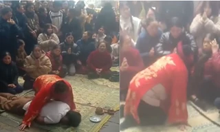 Người phụ nữ giả 'thần hổ' nhập, la hét tại chùa Hương Tích 