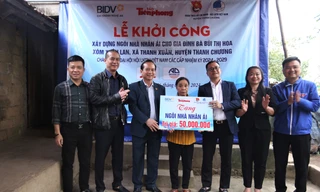 BIDV chi nhánh Nghệ An, Báo Tiền Phong hỗ trợ xây nhà kiên cố cho cựu Thanh niên xung phong