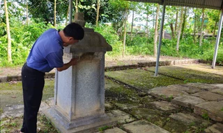 Bảo vật quốc gia bia Sùng Chỉ xuống cấp