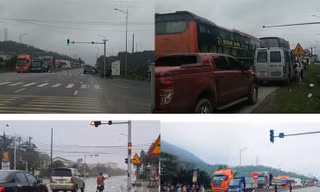 Hà Tĩnh: Tài xế bất an vì đèn tín hiệu giao thông chập chờn khi... mưa