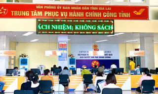 Trung tâm phục vụ hành chính công đặt tại bưu điện tỉnh Gia Lai