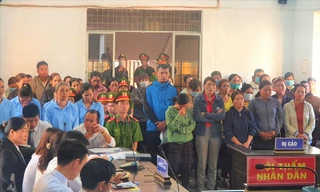 Các bị cáo tại tòa