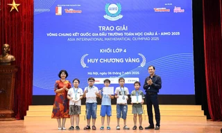 Chung kết Quốc gia AIMO 2025: Khối Tiểu học rực rỡ thành tích với gần 200 Huy chương
