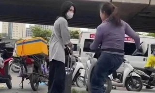 Người bán trà đá đuổi cô gái đứng trên vỉa hè ở Bến xe Mỹ Đình bị xử phạt ra sao?