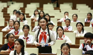 263 đại biểu thiếu nhi chính thức họp Quốc hội trẻ em giả định lần đầu tiên