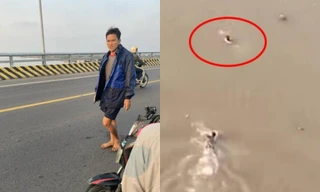 Nữ sinh Nam Định nhảy cầu, may mắn được "người hùng" đời thực lao xuống sông cứu sống