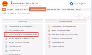 Cách gia hạn thẻ Bảo hiểm y tế trực tuyến