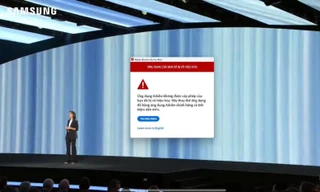 Sự cố hy hữu: Samsung bị cảnh báo dùng phần mềm lậu khi đang giới thiệu sản phẩm mới