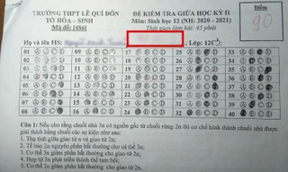 Bài kiểm tra của học sinh được 9 điểm, giáo viên để lại lời phê "hết hồn"