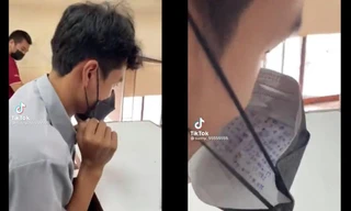 Nam sinh bày cách gian lận thi cử với khẩu trang khiến cộng đồng mạng tranh cãi nảy lửa