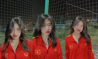 Nhan sắc của tiền đạo sinh năm 2K1 ĐT bóng đá nữ Việt Nam: Có cần dễ thương vậy không?