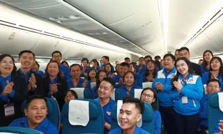 Chuyến bay Thanh niên: Đưa 80 đại biểu phía Nam tham dự Đại hội Đoàn toàn quốc lần thứ XII