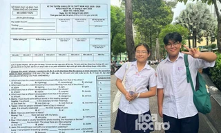 Đáp án tham khảo môn tiếng Anh kỳ thi vào lớp 10 tại TP.HCM năm 2025