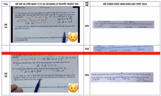 Nghi vấn lộ đề thi môn Sinh học kỳ thi Tốt nghiệp THPT 2021: Bộ Công an vào cuộc xác minh