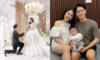 Sau 9 năm bên nhau, cầu thủ Đình Trọng đưa vợ đi thử váy cưới