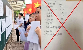 Lan truyền tờ giấy viết tay được cho là điểm chuẩn vào lớp 10, Sở GD&ĐT Hà Nội nói gì?