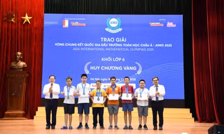 Vòng Chung kết Quốc gia AIMO 2025: 22 thí sinh được trao Huy chương Vàng cấp THCS