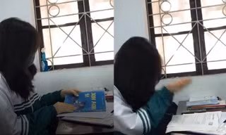 Chuẩn bị thi giữa học kỳ 2, nữ sinh có cách học ôn "bá đạo" khiến netizen ngả mũ thán phục