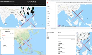 Loạt thương hiệu đình đám như Zara, Chanel, Gucci, UNIQLO... đăng bản đồ có đường lưỡi bò