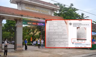 Thí sinh chụp đề Toán gửi ra ngoài nhờ người thân giải hộ: Là học sinh Giỏi nhiều năm liền