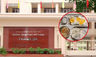 Suất ăn 33K có 2 quả trứng ốp la và rau giá, Hiệu trưởng trường THPT Thanh Đa nói gì?