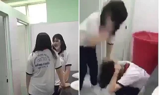 Xuất hiện clip nữ sinh một trường THCS ở TP.HCM bị đánh trong nhà vệ sinh: Nguyên nhân là gì?