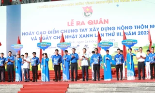 Ra quân Ngày cao điểm “Tình nguyện chung tay xây dựng nông thôn mới" tại Ninh Bình