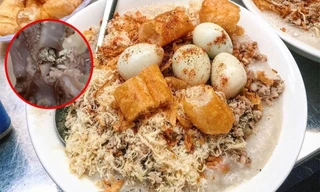Hà Nội: Món cháo sườn nổi tiếng khu Văn Miếu có "sinh vật lạ" khiến thực khách rùng mình