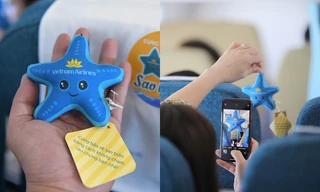 Netizen thích thú với thông điệp cực ý nghĩa từ "chuyến bay sao biển" của Vietnam Airlines