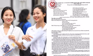 Bộ GD&ĐT công bố đáp án, thang điểm bài thi môn Ngữ văn kỳ thi Tốt nghiệp THPT 2022