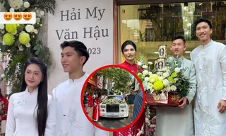 Đoàn Văn Hậu đi siêu xe 50 tỷ đến hỏi cưới Doãn Hải My, "visual" dàn bê tráp gây chú ý