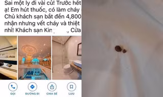 Khách hút thuốc làm thủng đệm, khách sạn ở Cửa Lò yêu cầu bồi thường 4,8 triệu