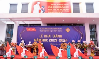 Tween trường Tiểu học Thái Thịnh rộn ràng đón năm học mới với lễ khai giảng đáng nhớ