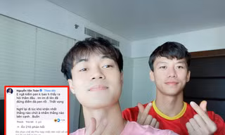 Văn Toàn và Hải Quế tự nhận có nhiều "fan quốc tế" nhất, đăng ảnh chụp chung cho đỡ tủi