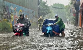 Miền Bắc bước vào đợt mưa lớn trên diện rộng, kéo dài liên tục đến hết tuần này
