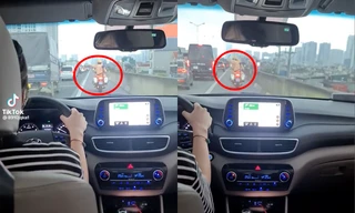 Clip CSGT dẫn đường cho đôi vợ chồng đưa con đi cấp cứu nhận mưa lời khen từ cộng đồng mạng