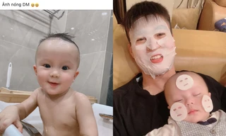 Cầu thủ Duy Mạnh đăng ảnh của bé Ú 9 tháng tuổi, dân mạng xuýt xoa vì quá dễ thương